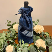 Load image into Gallery viewer, Denim, handmade, local, small business, women owned, quilts, handmade quilts, denim quilts, Handmade, Recycled, Upcycled, Repurposed, Denim, Second-Hand, Blue Jeans, Blue Denim, American Denim, American-Made