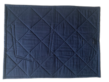 Load image into Gallery viewer, Denim, handmade, local, small business, women owned, quilts, handmade quilts, denim quilts, Handmade, Recycled, Upcycled, Repurposed, Denim, Second-Hand, Blue Jeans, Blue Denim, American Denim, American-Made