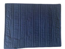 Load image into Gallery viewer, Denim, handmade, local, small business, women owned, quilts, handmade quilts, denim quilts, Handmade, Recycled, Upcycled, Repurposed, Denim, Second-Hand, Blue Jeans, Blue Denim, American Denim, American-Made