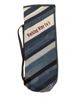 Load image into Gallery viewer, Denim Bottle Holder - "Working Wine to 5"