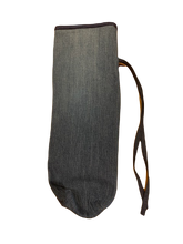 Load image into Gallery viewer, Denim Bottle Holder - "Working Wine to 5"