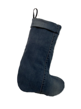 Load image into Gallery viewer, Denim, handmade, local, small business, women owned, quilts, handmade quilts, denim quilts, Handmade, Recycled, Upcycled, Repurposed, Denim, Second-Hand, Blue Jeans, Blue Denim, American Denim, American-Made