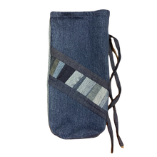Load image into Gallery viewer, Denim, handmade, local, small business, women owned, quilts, handmade quilts, denim quilts, Handmade, Recycled, Upcycled, Repurposed, Denim, Second-Hand, Blue Jeans, Blue Denim, American Denim, American-Made