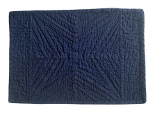Load image into Gallery viewer,  Denim, handmade, local, small business, women owned, quilts, handmade quilts, denim quilts, Handmade, Recycled, Upcycled, Repurposed, Denim, Second-Hand, Blue Jeans, Blue Denim, American Denim, American-Made