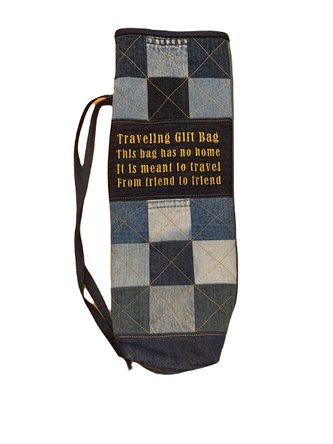 Travelling Denim Gift Bag